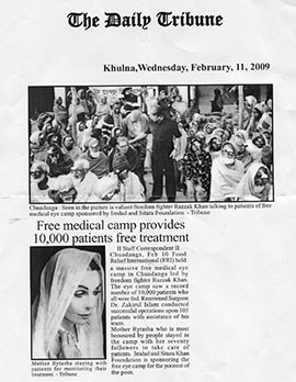 Mother Rytasha Medical Camp News Article