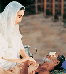 Mother Rytasha with Eye Camp Patient